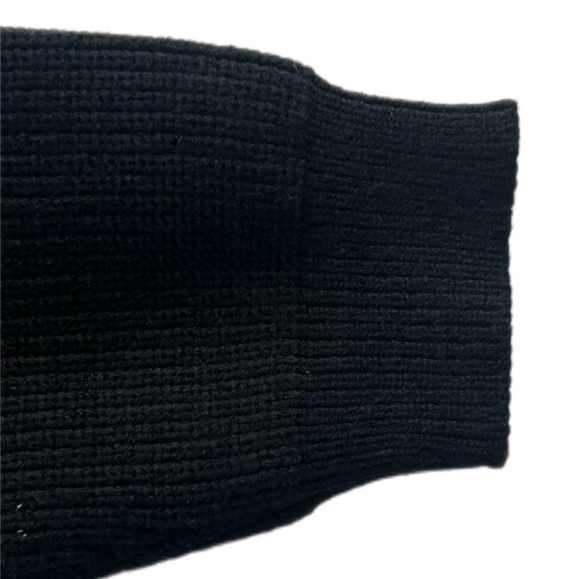 Black Ribbed Knit Lounge Set - Picture 4 of 4